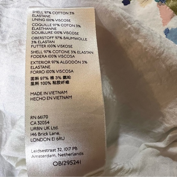 ANTHROPOLOGIE Maeve Textured Swing Mini Dress Criss Cross Back Size XL - Picture 13 of 14